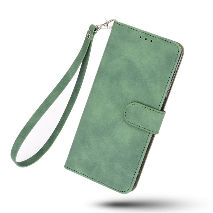 For Doogee N40 Pro Solid Color Skin Feel Magnetic Buckle Horizontal Flip PU Leather Case with Holder & Card Slots & Wallet(Green) - More Brand by buy2fix | Online Shopping UK | buy2fix