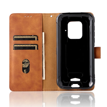 For Doogee S59 / S59 Pro Solid Color Skin Feel Magnetic Buckle Horizontal Flip Calf Texture PU Leather Case with Holder & Card Slots & Wallet(Brown) - More Brand by buy2fix | Online Shopping UK | buy2fix