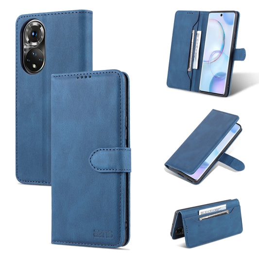 For Honor 50 AZNS Dream II Skin Feel PU+TPU Horizontal Flip Leather Case with Holder & Card Slots & Wallet(Blue) - Honor Cases by AZNS | Online Shopping UK | buy2fix