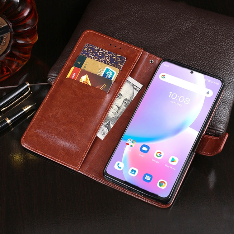 For UMIDIGI A11 Pro Max idewei Crazy Horse Texture Horizontal Flip Leather Case with Holder & Card Slots & Wallet(Black) - More Brand by idewei | Online Shopping UK | buy2fix