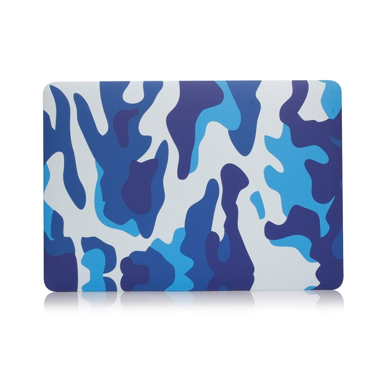 Camouflage Pattern Laptop Water Decals PC Protective Case For Macbook Pro 15.4 inch A1286(Blue Camouflage) - MacBook Pro Cases by buy2fix | Online Shopping UK | buy2fix