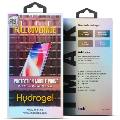 For iPhone 13 Pro 2pcs IMAK Curved Full Screen Hydrogel Film Back Protector - iPhone 13 Pro Tempered Glass by imak | Online Shopping UK | buy2fix