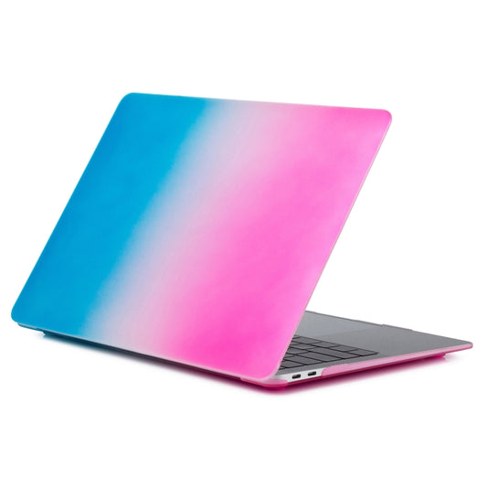 Laptop Rainbow Pattern PC Protective Case For MacBook Pro 16.2 inch A2485 2021(Pink + Water Blue) - MacBook Pro Cases by buy2fix | Online Shopping UK | buy2fix