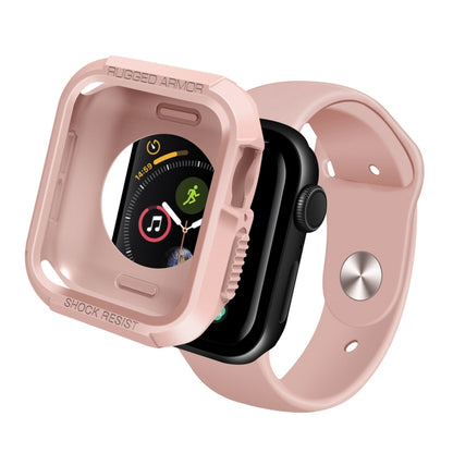 Silicone Shockproof Watch Protective Case For Apple Watch Series 9 / 8 / 7 41mm(Pink) - Watch Cases by buy2fix | Online Shopping UK | buy2fix