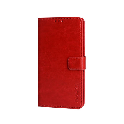 For Umidigi Bison X10 idewei Crazy Horse Texture Leather Phone Case(Red) - More Brand by idewei | Online Shopping UK | buy2fix