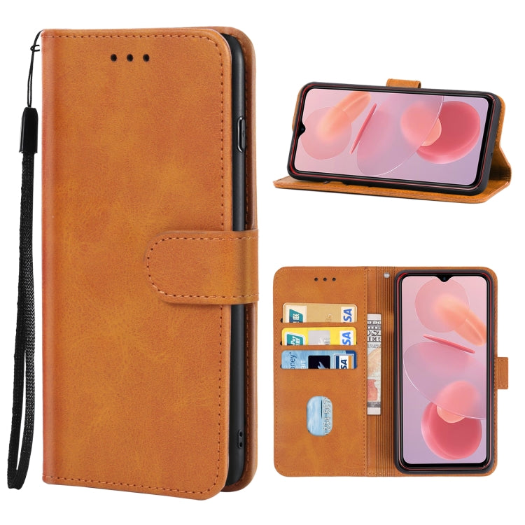 Leather Phone Case For Ulefone Note 12P(Brown) - Ulefone Cases by buy2fix | Online Shopping UK | buy2fix