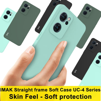 For OPPO Reno7 5G imak UC-4 Series Straight Edge TPU Soft Protective Case(Dark Green) - OPPO Cases by imak | Online Shopping UK | buy2fix
