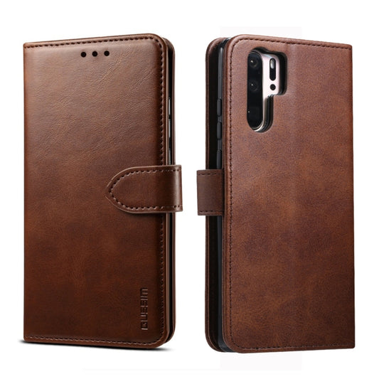 For Huawei P30 Pro GUSSIM Business Style Horizontal Flip Leather Case with Holder & Card Slots & Wallet(Brown) - Huawei Cases by GUSSIM | Online Shopping UK | buy2fix