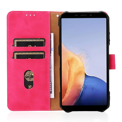 For Ulefone Armor X9 Skin Feel Magnetic Buckle Calf Texture PU Phone Case(Rose Red) - Ulefone Cases by buy2fix | Online Shopping UK | buy2fix