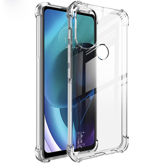 For Motorola Moto G71 5G imak All-inclusive Shockproof Airbag TPU Case with Screen Protector(Transparent) - Motorola Cases by imak | Online Shopping UK | buy2fix