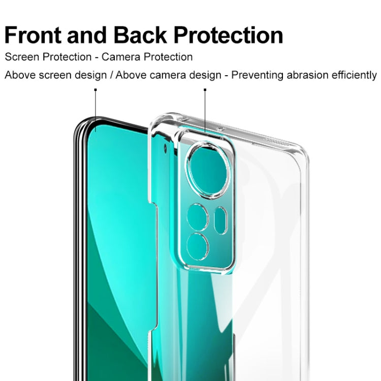 For Xiaomi 12 imak Wing II Wear-resisting Crystal Protective Case(Transparent) - OPPO Cases by imak | Online Shopping UK | buy2fix