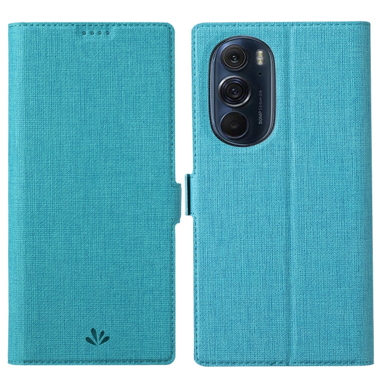 For Motorola Moto Edge X30 ViLi K Series Magnetic Buckle Leather Phone Case(Blue) - Motorola Cases by ViLi | Online Shopping UK | buy2fix