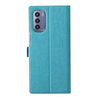 For Motorola Moto G Stylus 2022 ViLi K Series Magnetic Buckle Leather Phone Case(Blue) - Motorola Cases by ViLi | Online Shopping UK | buy2fix