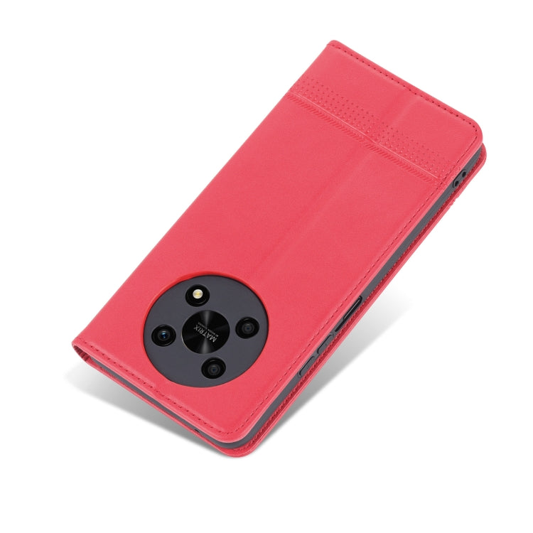 For Honor X30 AZNS Magnetic Calf Texture Leather Phone Case(Red) - Honor Cases by AZNS | Online Shopping UK | buy2fix