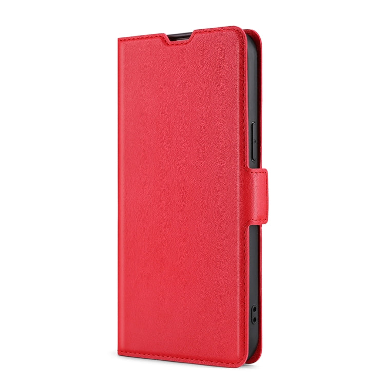 For Doogee N30 Ultra-thin Voltage Side Buckle PU + TPU Leather Phone Case(Red) - More Brand by buy2fix | Online Shopping UK | buy2fix