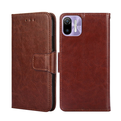 For Ulefone Note 6 / Note 6P Crystal Texture Leather Phone Case(Brown) - Ulefone Cases by buy2fix | Online Shopping UK | buy2fix