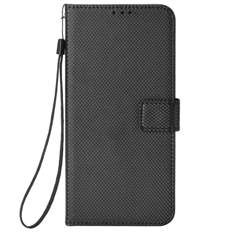 For Doogee S88 Pro / S88 Plus Diamond Texture Leather Phone Case(Black) - Doogee Cases by buy2fix | Online Shopping UK | buy2fix