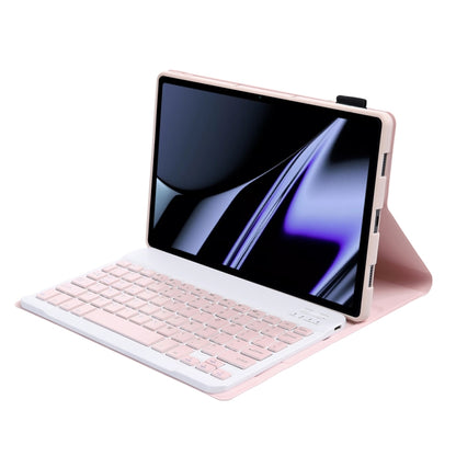 OP11 Lambskin Texture Ultra-thin Bluetooth Keyboard Leather Case For OPPO Pad 11 inch(Pink) - Others Keyboard by buy2fix | Online Shopping UK | buy2fix