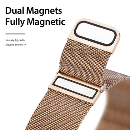 DUX DUCIS Milanese Watchband For Apple Watch Series 9&8&7 41mm / SE 3&SE 2&6&SE&5&4 40mm / 3&2&1 38mm(Gold) - Watch Bands by DUX DUCIS | Online Shopping UK | buy2fix