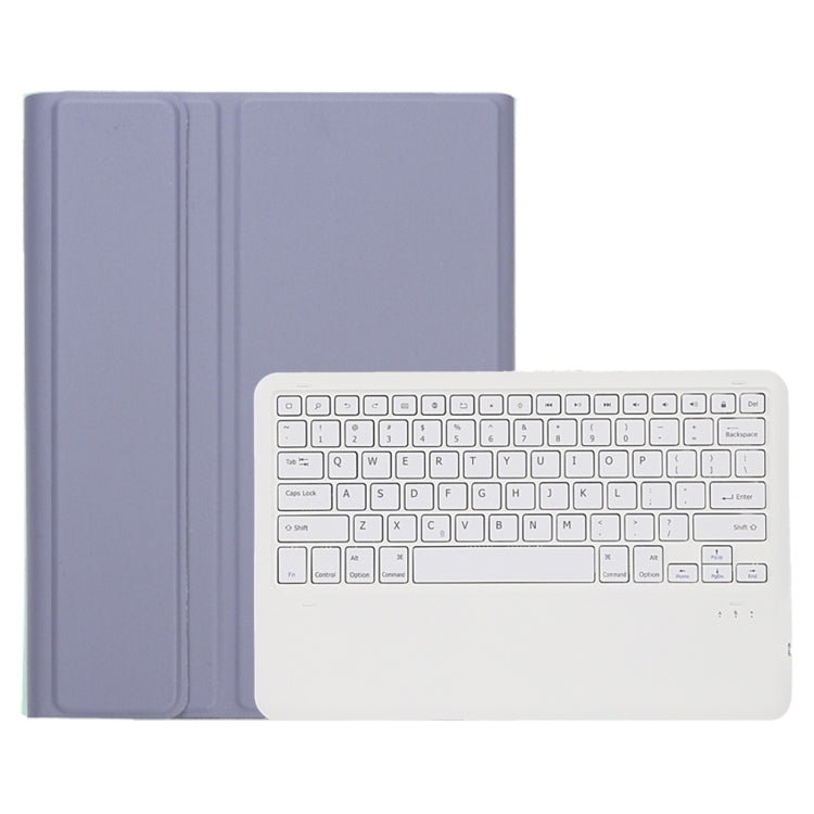 A800B Candy Color Detachable Bluetooth Keyboard Case with Pen Slot for Samsung Galaxy Tab S8+  / S7+ / S7 FE(Purple) - Samsung Keyboard by buy2fix | Online Shopping UK | buy2fix