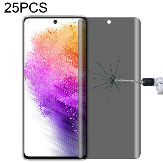 25 PCS Full Cover Anti-peeping Tempered Glass Film For Samsung Galaxy A73 5G - Galaxy Tempered Glass by buy2fix | Online Shopping UK | buy2fix