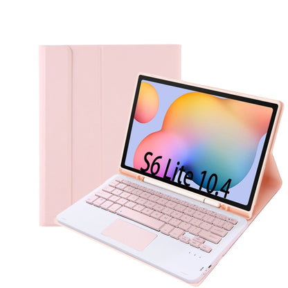 A610B-A Candy Color Bluetooth Keyboard Leather Case with Pen Slot & Touchpad For Samsung Galaxy Tab S6 Lite 10.4 inch SM-P610 / SM-P615(Pink) - Samsung Keyboard by buy2fix | Online Shopping UK | buy2fix