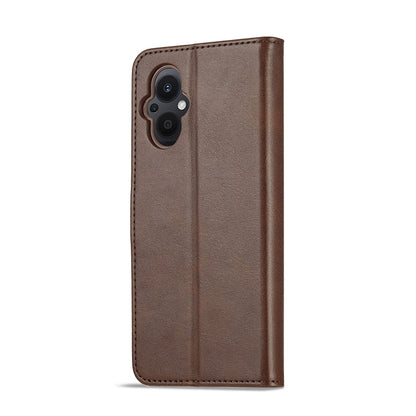 For OPPO A96 5G / Reno7 Z 5G LC.IMEEKE Calf Texture Leather Phone Case(Coffee) - OPPO Cases by LC.IMEEKE | Online Shopping UK | buy2fix