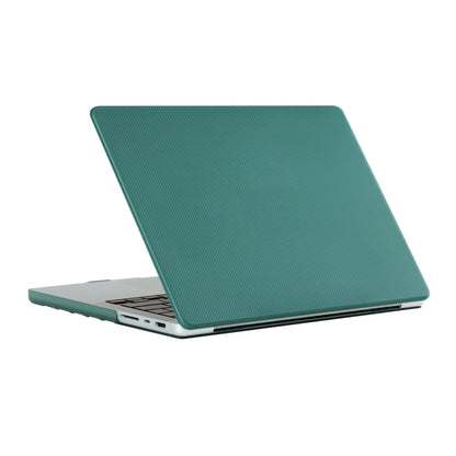 For MacBook Air 13.3 inch A1932 / A2179 / A2337 / Air-M1 Dot Texture Double Sided Tanned Laptop Case(Dark Green) - MacBook Air Cases by buy2fix | Online Shopping UK | buy2fix