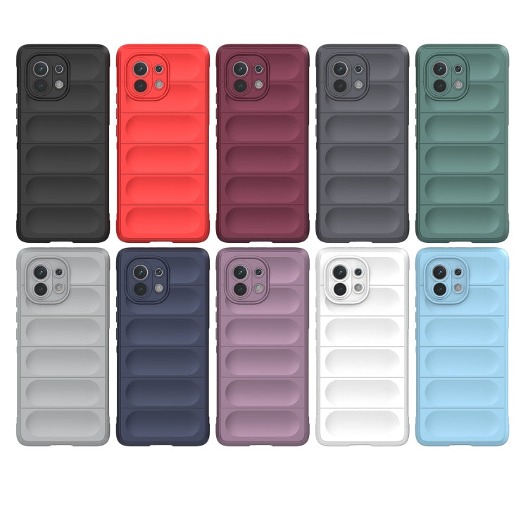 For Xiaomi Mi 11 Magic Shield TPU + Flannel Phone Case(Dark Blue) - Xiaomi Cases by buy2fix | Online Shopping UK | buy2fix