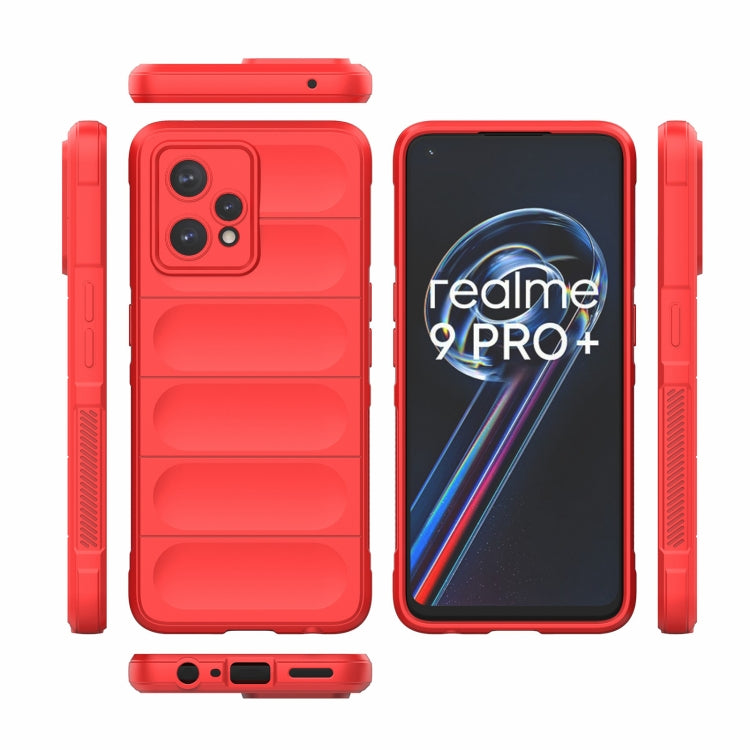 For OPPO Realme 9 Pro+ Magic Shield TPU + Flannel Phone Case(Purple) - Realme Cases by buy2fix | Online Shopping UK | buy2fix