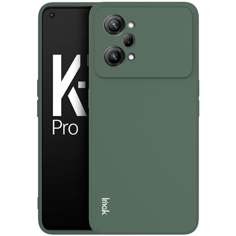 For OPPO K10 Pro 5G IMAK UC-4 Series Straight Edge TPU Phone Case(Dark Green) - OPPO Cases by imak | Online Shopping UK | buy2fix