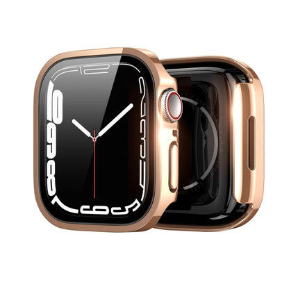 DUX DUCIS Electroplated PC Watch Case For Apple Watch Series 9 / 8 / 7 41mm(Rose Gold) - Watch Cases by DUX DUCIS | Online Shopping UK | buy2fix