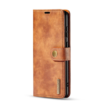 For Galaxy S20 DG.MING Crazy Horse Texture Flip Detachable Magnetic Leather Case with Holder & Card Slots & Wallet(Brown) - Galaxy Phone Cases by DG.MING | Online Shopping UK | buy2fix