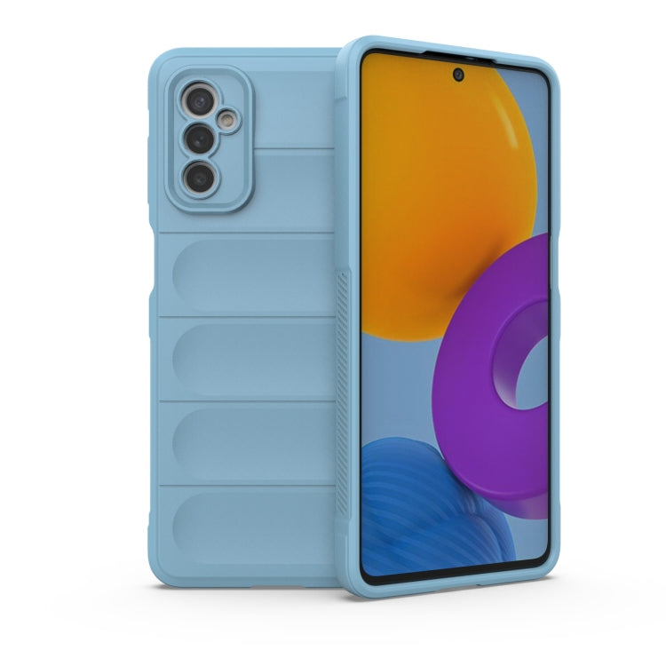 For Samsung Galaxy M52 5G Magic Shield TPU + Flannel Phone Case(Blue) - Galaxy Phone Cases by buy2fix | Online Shopping UK | buy2fix