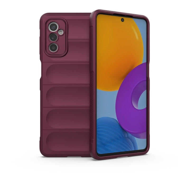 For Samsung Galaxy M52 5G Magic Shield TPU + Flannel Phone Case(Wine Red) - Galaxy Phone Cases by buy2fix | Online Shopping UK | buy2fix