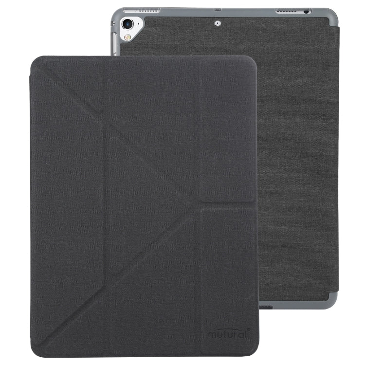 Mutural King Kong Series Deformation Holder Leather Tablet Case For iPad 9.7 2018 / 2017(Black) - iPad 9.7 (2018) & (2017) Cases by Mutural | Online Shopping UK | buy2fix