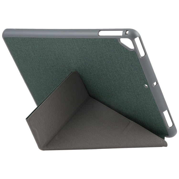 Mutural King Kong Series Deformation Holder Leather Tablet Case For iPad 9.7 2018 / 2017(Green) - iPad 9.7 (2018) & (2017) Cases by Mutural | Online Shopping UK | buy2fix