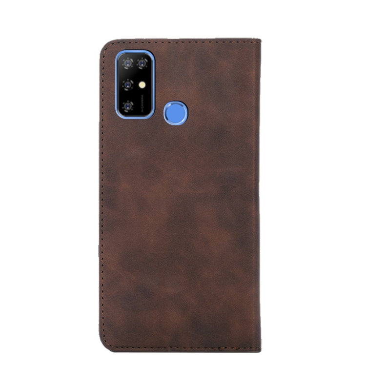 For DOOGEE X96 Pro Skin Feel Magnetic Horizontal Flip Leather Phone Case(Dark Brown) - More Brand by buy2fix | Online Shopping UK | buy2fix