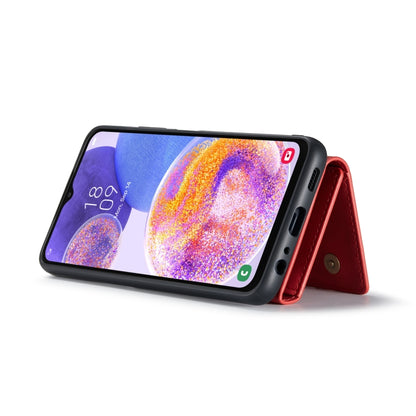 For Samsung Galaxy A23 5G DG.MING M1 Series 3-Fold Multi Card Wallet Phone Case(Red) - Galaxy Phone Cases by DG.MING | Online Shopping UK | buy2fix