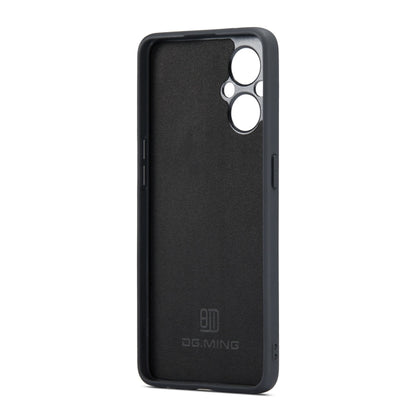 For OnePlus Nord N20 5G DG.MING M1 Series 3-Fold Multi Card Wallet + Magnetic Phone Case(Black) - OnePlus Cases by DG.MING | Online Shopping UK | buy2fix