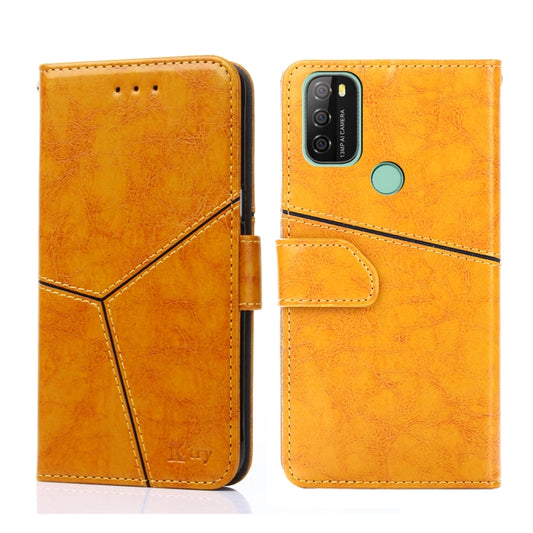 For Blackview A70 Geometric Stitching Horizontal Flip Leather Phone Case(Yellow) - More Brand by buy2fix | Online Shopping UK | buy2fix