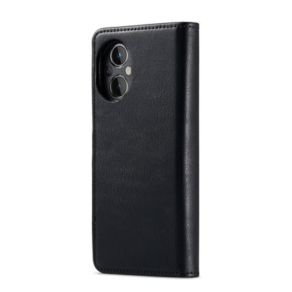 For OnePlus Nord N20 5G DG.MING Crazy Horse Texture Detachable Magnetic Leather Phone Case(Black) - OnePlus Cases by DG.MING | Online Shopping UK | buy2fix