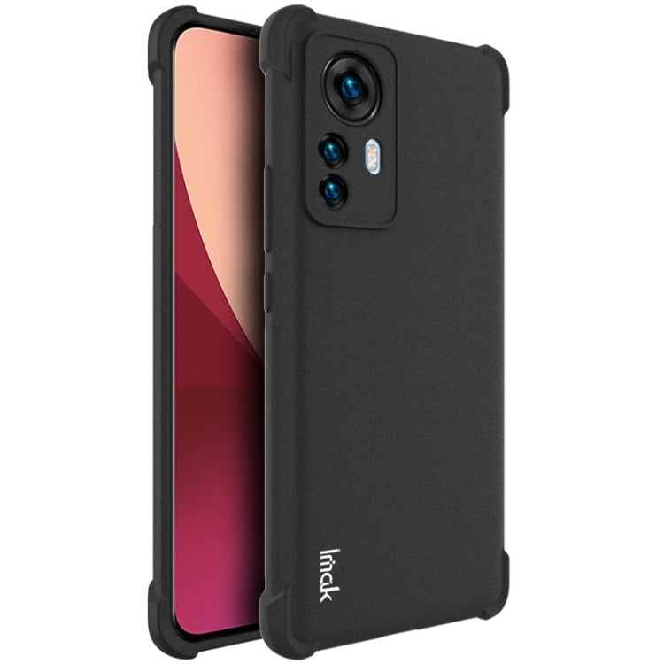 For Xiaomi 12 Pro IMAK All-inclusive Shockproof Airbag TPU Phone Case with Screen Protector (Matte Black) - Xiaomi Cases by imak | Online Shopping UK | buy2fix