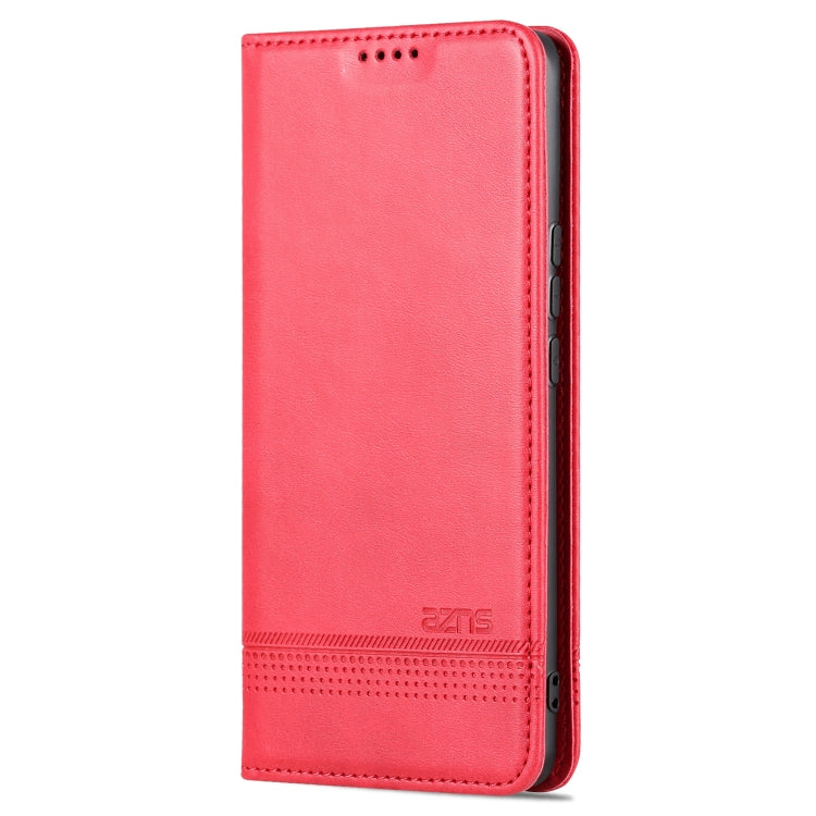 For Huawei nova 10 AZNS Magnetic Calf Texture Flip Leather Phone Case(Red) - Huawei Cases by AZNS | Online Shopping UK | buy2fix