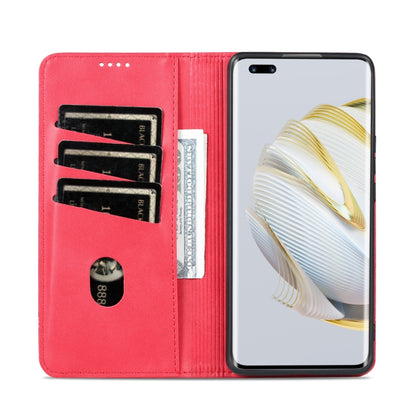 For Huawei nova 10 Pro AZNS Magnetic Calf Texture Flip Leather Phone Case(Red) - Huawei Cases by AZNS | Online Shopping UK | buy2fix