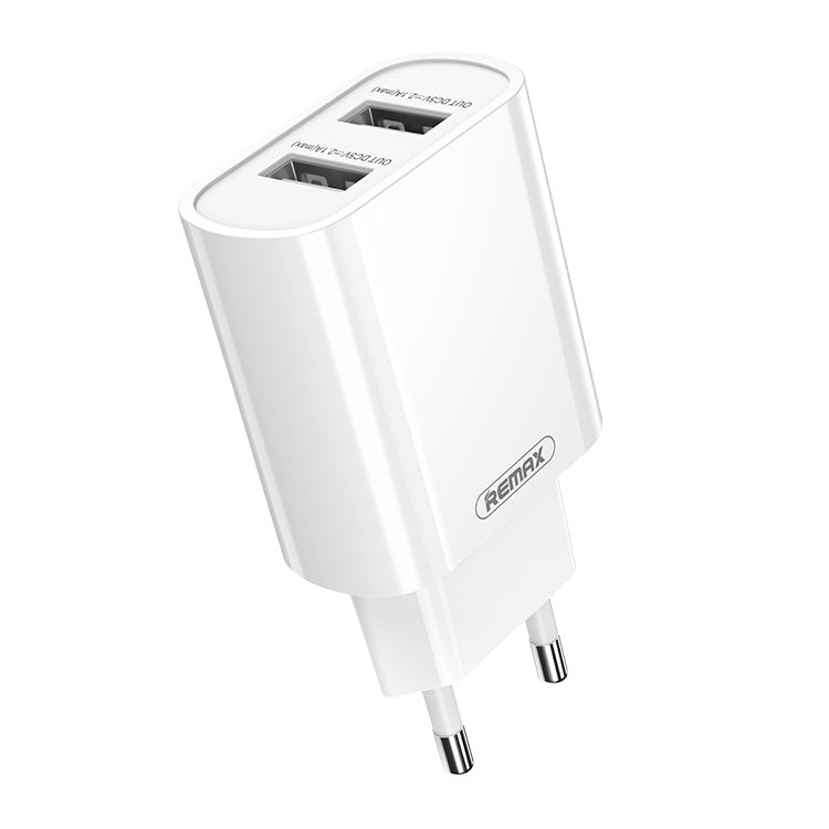 REMAX Jane Series RP-U35 2.1A Dual USB Port Charger, Specification:EU Plug(White) - USB Charger by REMAX | Online Shopping UK | buy2fix