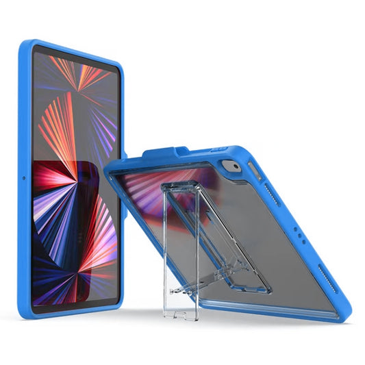 Mutural Transparent Holder Tablet Case For iPad 10.2 2021 / 2020 / 2019 / 10.5(Blue) - iPad 10.2 Cases by Mutural | Online Shopping UK | buy2fix