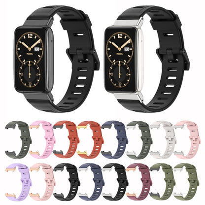 For Xiaomi Mi Band 7 Pro Mijobs Flat Hole TPU Watch Band(Wine Red Rose Gold) - Watch Bands by MIJOBS | Online Shopping UK | buy2fix