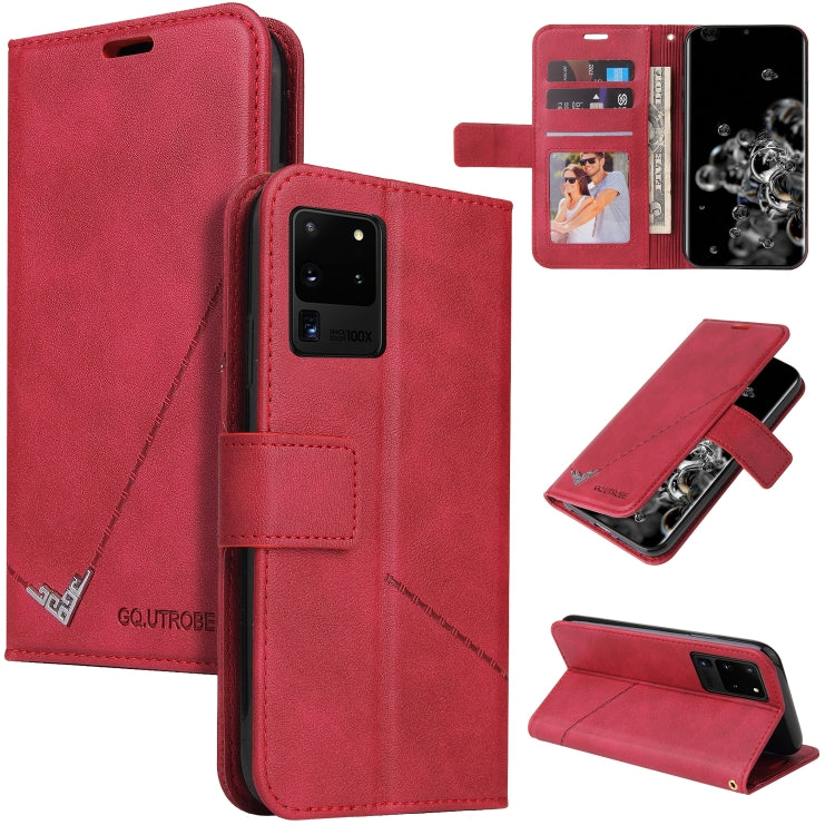 For Huawei P40 Pro GQUTROBE Right Angle Leather Phone Case(Red) - Huawei Cases by GQUTROBE | Online Shopping UK | buy2fix