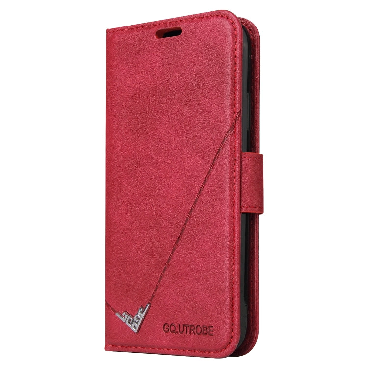 For Huawei Mate 40 Pro GQUTROBE Right Angle Leather Phone Case(Red) - Huawei Cases by GQUTROBE | Online Shopping UK | buy2fix